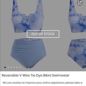 NWT dresslily.com two piece tie dye bathing suit